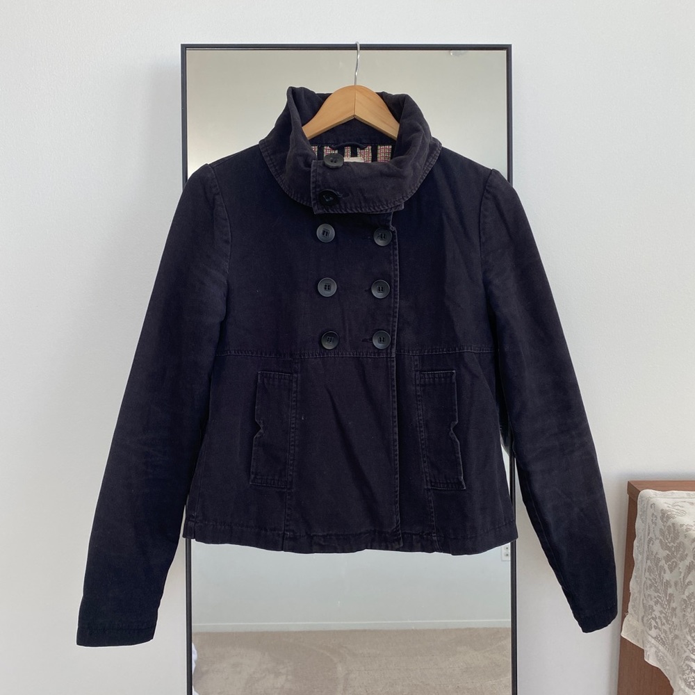 Navy Blue Cotton Jacket